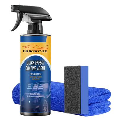 500ML Car Coating Spray Quick Effect Coating Agent Coat Car Wax Car Scratch Wax Coating Spray Oil Film Emulsion Glass Cleaner