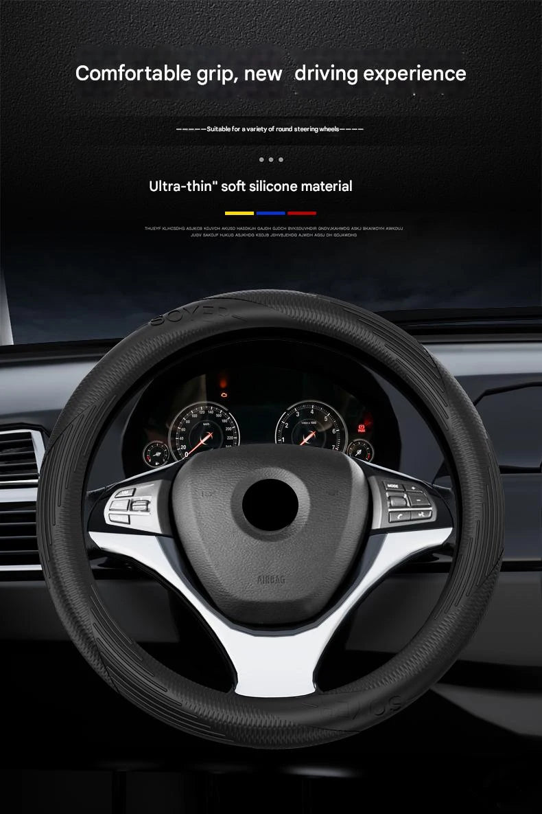 Steering Wheel Cover Protects the Car 2025 New Four Seasons Universal Silicone Advanced Ultra-Thin Non-Slip
