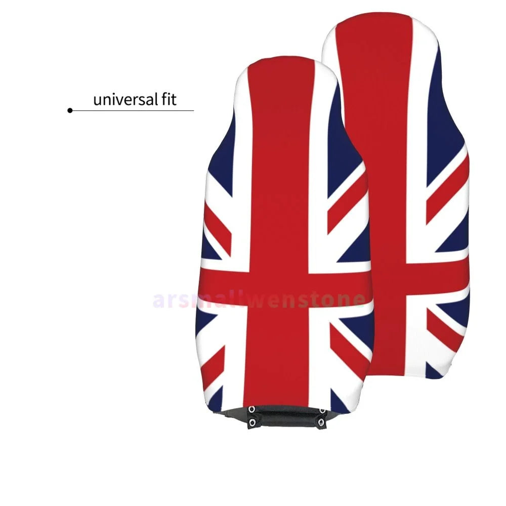 United Kingdom Flag Car Seat Cover 2PCS Front Car Seat Cover Seat Anti Fouling Protective Cover Cute Car Accessories