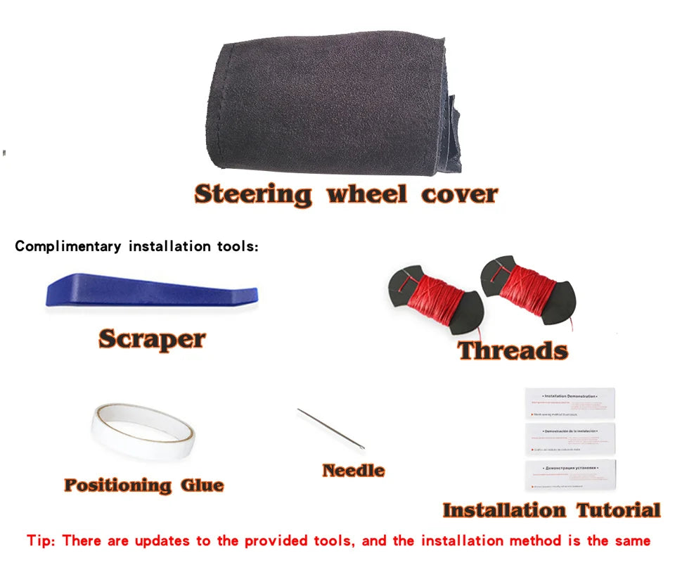 Custom Steering Wheel Cover Suede 100% Fit For Volkswagen VW Golf 7 Mk7 Nieuwe Polo jetta Passat B8 Auto Interior Accessories