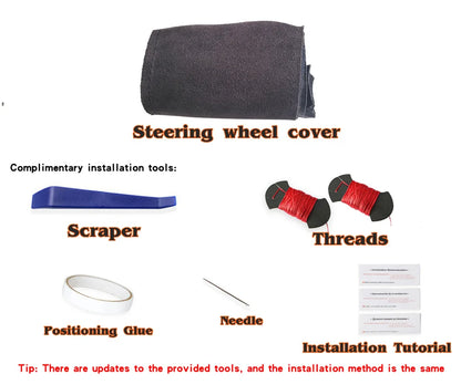 Custom Steering Wheel Cover Suede 100% Fit For Volkswagen VW Golf 7 Mk7 Nieuwe Polo jetta Passat B8 Auto Interior Accessories