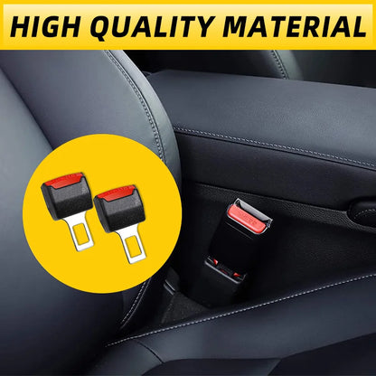 2PC Car Seat Belt Clip Extender Safety Seatbelt Lock Buckle Plug Thick Insert Socket Extender Safety Buckle Seat Belt Accessorie
