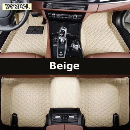 Custom Automotive Car Floor Mats For Mercedes W124 1985 1986 1987 1988 1989 Auto Luxury Leather Men Women Car Mats Full Coverage