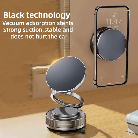 Magnetic Phone Holder for Car 360° Rotatable Foldable & Adjustable Magnetic Car Mount ,Suction Cup Phone Holder for Car/Mirror