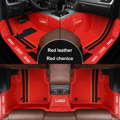 Customized car floor mats for Audi A7  Q5 A3 Q2L  Customized package door sill LOGO car floor mats accessories interior details