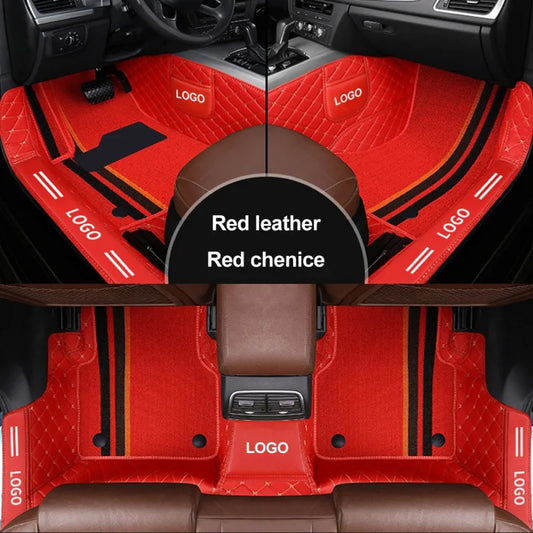 Customized car floor mats for Audi A7  Q5 A3 Q2L  Customized package door sill LOGO car floor mats accessories interior details
