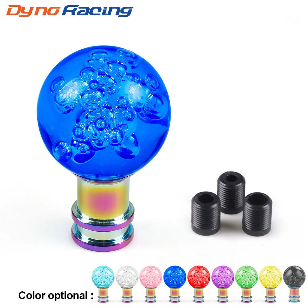 Car Manual Shift Knob Acrylic Gear Shifter Head Shift Knob Stick Crystal Transparent Bubble Pink Blue Clear Gear Shift Knob