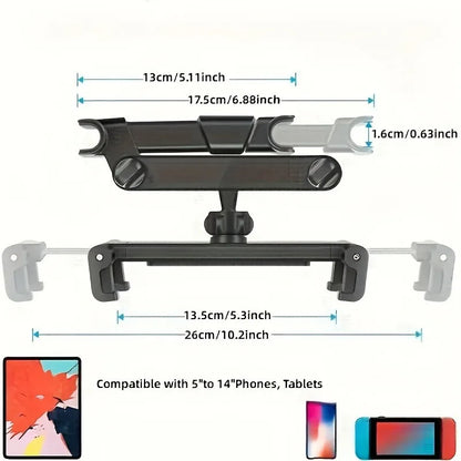 1pc Car phone holder, iPad tablet holder for rear seats, multifunctional car phone holder for extended lazy people