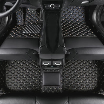 Leather Car Floor Mats For Volkswagen Tiguan 2024 2025 2026 All Weather Waterproof Car Floor Mats