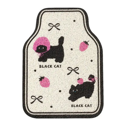 Universal Car Floor Mats Cute Women Driver Side Auto Foot Pad Non Slip Durable Carpet