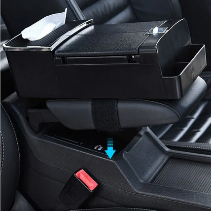 Universal Car Armrest Storage Box Comfortable Center Console Armrest Cushion Non-slip Car Elbow Support Pad