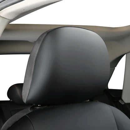 Lux Artificial PU Leather Car Seat Cover Universal Size Full Set Airbag Compatible Fit Most Cars