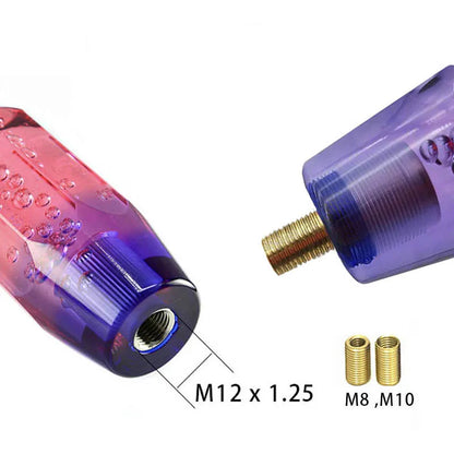 10/15/20cm Blue Purple Shift Knob Crystal Transparent Gear Shift Knob Car Modification Universal Manual Automatic Shift Knob