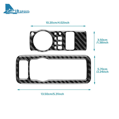 Real Soft Carbon Fiber Sticker For Ford Mustang GT Dark Horse EcoBoost 2024 2025 2026 LHD RHD Car Headlight Switch Interior Trim