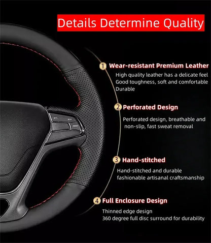 Car Steering Wheel Cover For Alfa Romeo 159 2005-2012 Brera Spider Sportwagon Suede Leather Car Accessories Steering Wrap