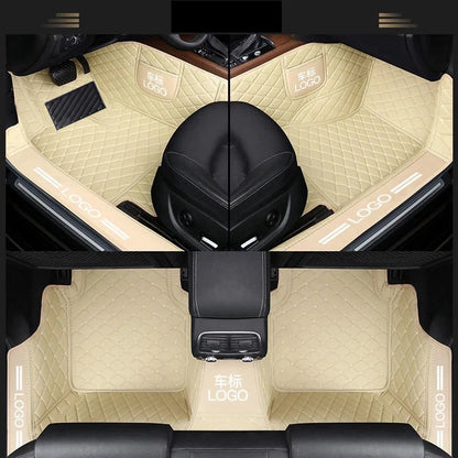 Customized car floor mats for Audi A7  Q5 A3 Q2L  Customized package door sill LOGO car floor mats accessories interior details