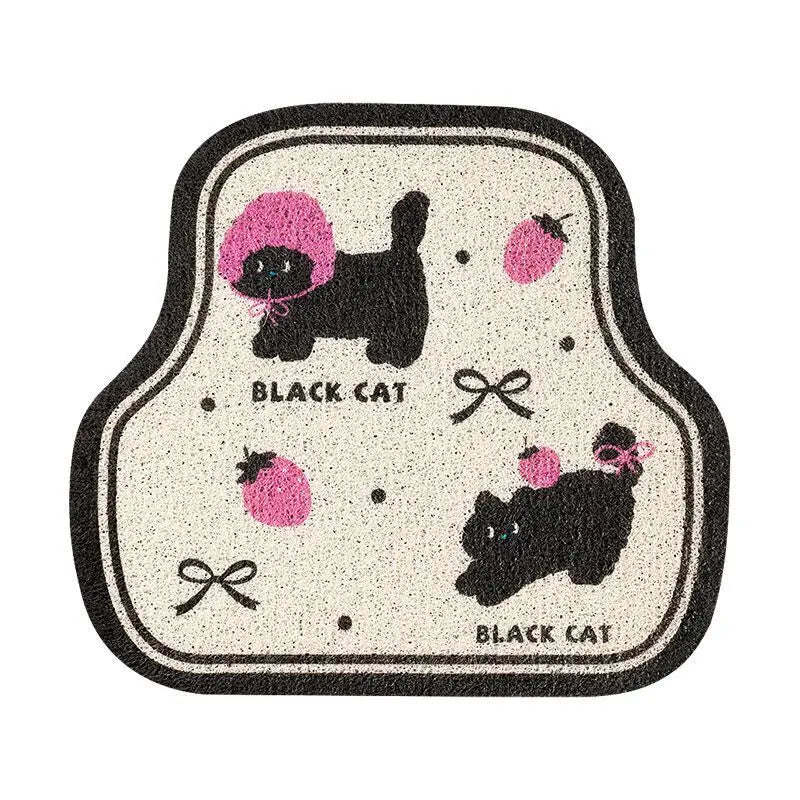 Universal Car Floor Mats Cute Women Driver Side Auto Foot Pad Non Slip Durable Carpet