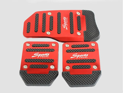 3 Pcs Manual Anti-Slip Car Pedals - Ergonomically Designed, Durable, Suitable For Throttle, Brake, Clutch Pedal  Car Accessories