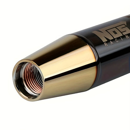 1pc 5.12-inch Aluminum Alloy JDM-style Shift Knob - Suitable for Both Manual and Automatic Transmission Cars. Featuring an Ergon