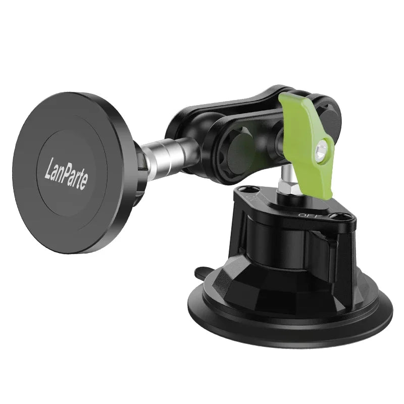 Car Phone Holder Magnetic Mount Strong Sticky Adhesive Suction Cup Dashboard 360 Rotating Anti-Shake for Iphone 16 15 14 13