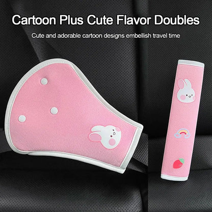 Universal Car Seat Belt Cover Adjustable Car Safety Belt Cover Shoulder Pad for Kids Adults Car Interior Accessories