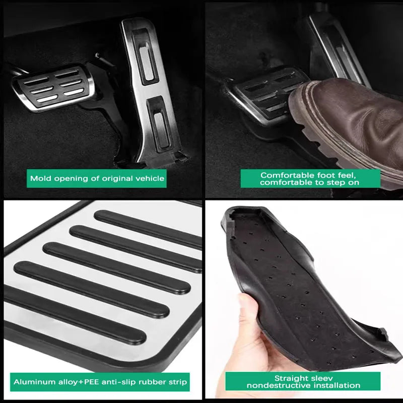 AT MT Car Pedals For Nissan Qashqai Dualis Rogue Sport Dyuarisu J10 J11 2006~2021 Car Foot Pads Brake Accelerator Car Acessories