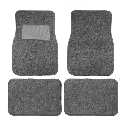 PVC Plush Car Floor Mats Non-Slip Wear-Resistant Easy-Clean Car Carpet Velcro Backed Car Floor Mats Suitable For All Seasons