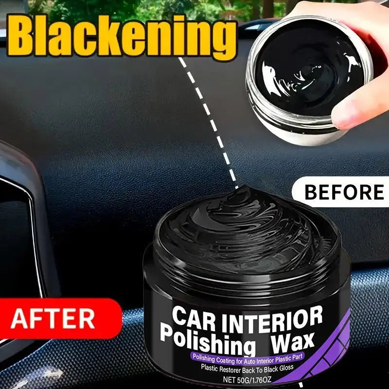 Plastic Interior Car Trim Polishing Wax Dashboard Restorer and Shine Coat for Lasting Protection