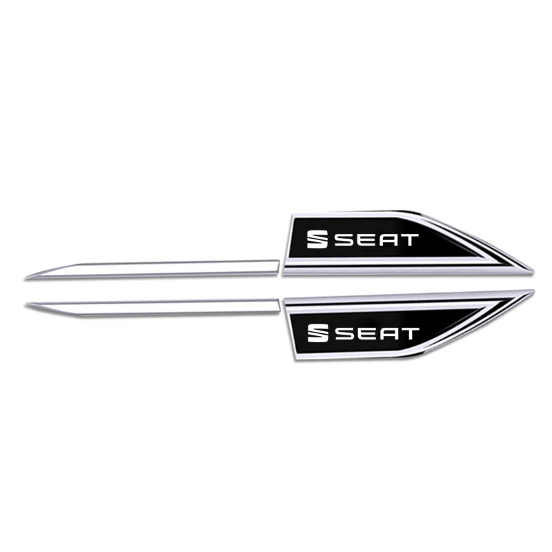 DIY Car Emblem Fender Blade Decal Badge Car Body Protective Sticker For TOLEDO leon EXEO mk3 mk2 5f ateca altea seat FR