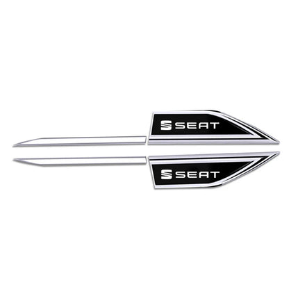 DIY Car Emblem Fender Blade Decal Badge Car Body Protective Sticker For TOLEDO leon EXEO mk3 mk2 5f ateca altea seat FR
