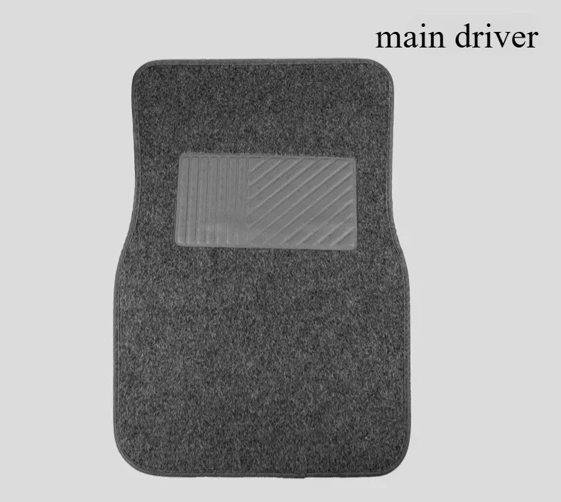 PVC Plush Car Floor Mats Non-Slip Wear-Resistant Easy-Clean Car Carpet Velcro Backed Car Floor Mats Suitable For All Seasons