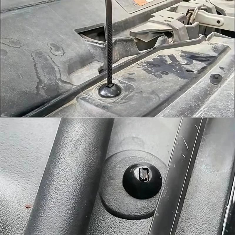Universal Nylon Cable Tie Buckle Auto Fastener Screw Replacement Clip Car Fender Trunk Engine Guard Panel Wire Management Secure