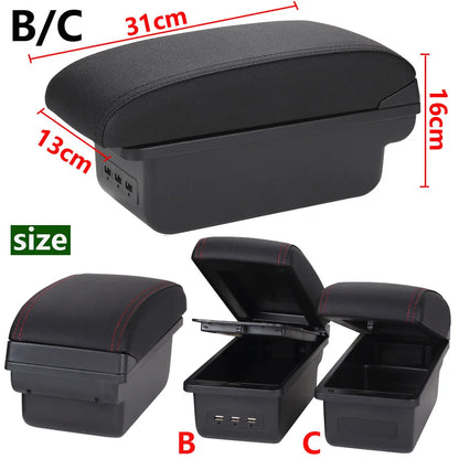 For Renault Clio 4 Armrest For Renault Captur Clio 3 III IV Car Armrest Box Accessorie Storage Parts Dedicated Interior Retrofit