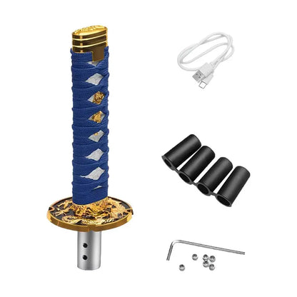 Katana Samurai Sword Shift Knob Shifter With Adapters Manual Transmission Gear Shift knob Warrior Sword Shift Knob Adapter 15mm