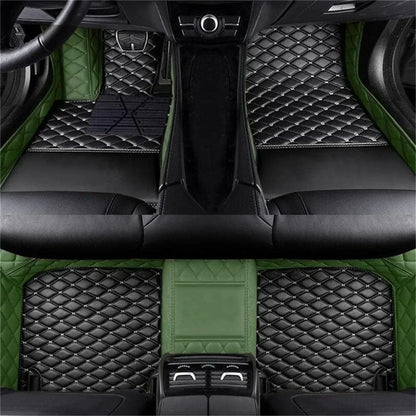 Leather Car Floor Mats For Volkswagen Tiguan 2024 2025 2026 All Weather Waterproof Car Floor Mats