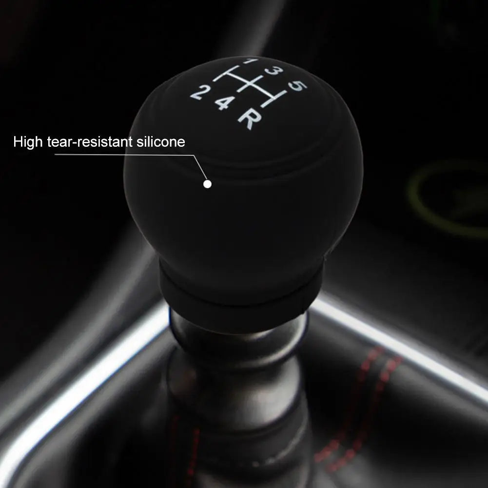 Universal Silicone Gear Shift Knob Cover For Cars Excavator Gear Shift Knob Protector